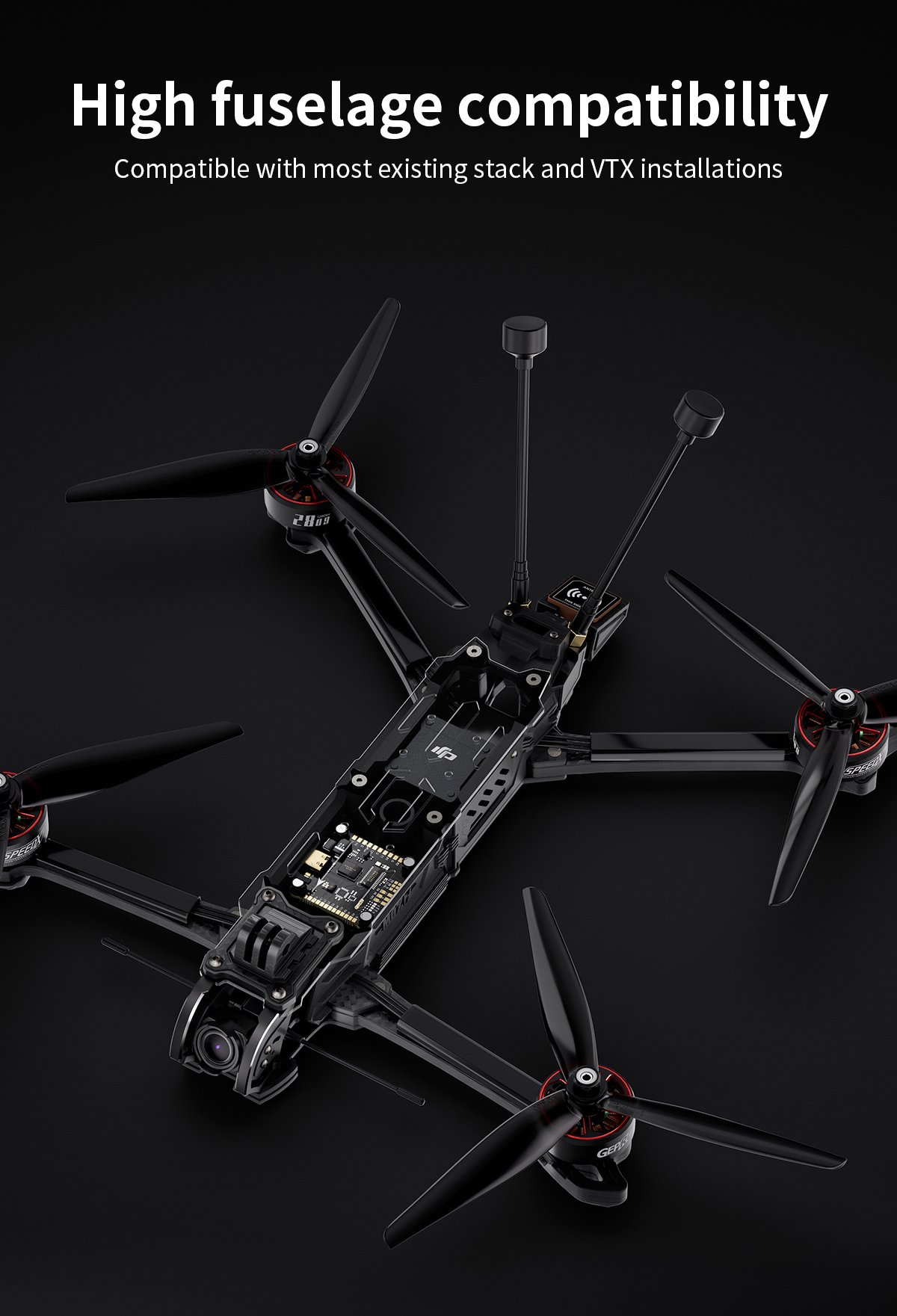 [A70-1] GEPRC MOZ7 Analog Long Range เครื่องบิน ของเล่น บังคับวิทยุ