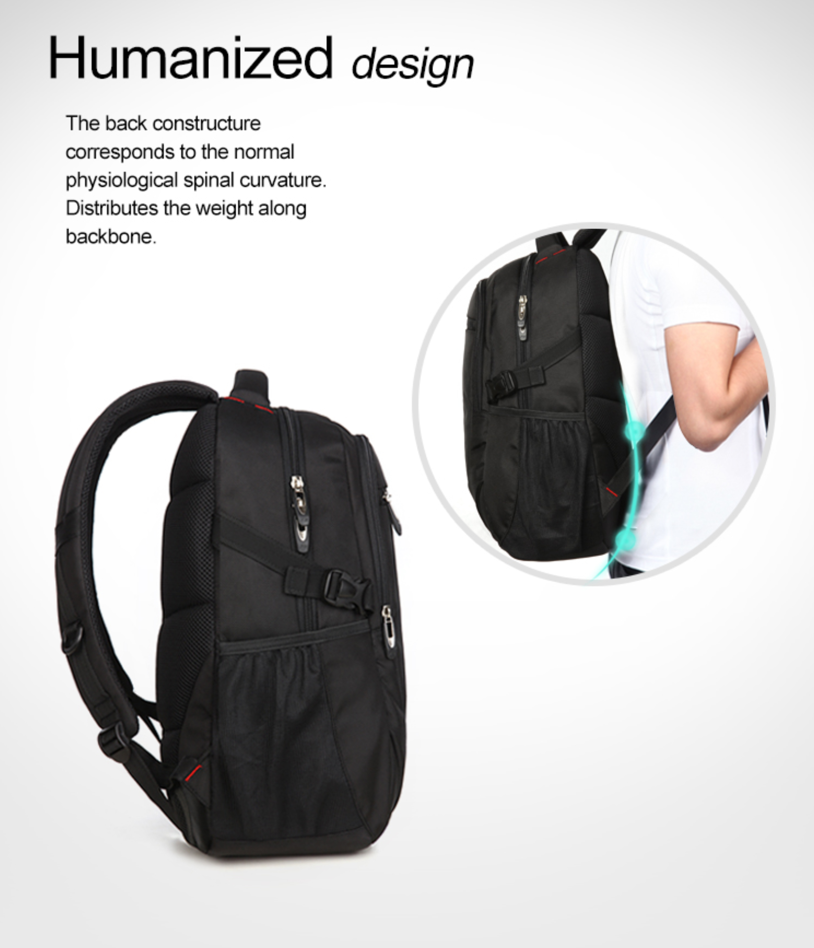 AspenSport Backpack Laptop กระเป๋าสะพายหลัง กระเป๋าโน๊ตบุ๊ค 14-17 นิ้ว กระเป๋าเดินทาง รุ่น AS-B36