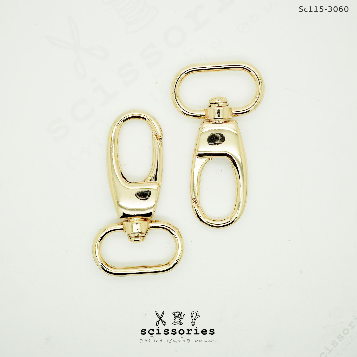 คอหมา 1 in สีทอง /2 ตัว เกรด A