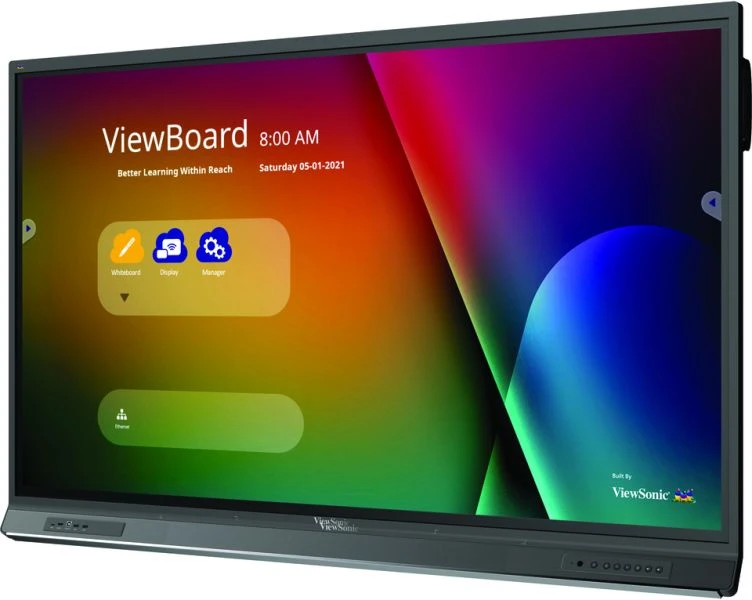 ViewSonic ViewBoard® IFP7552-1CF: จอ Interactive Flat Panel 4K UHD ขนาด 75 นิ้ว พร้อมระบบเสียงและไมโครโฟนในตัวระดับพรีเมียม