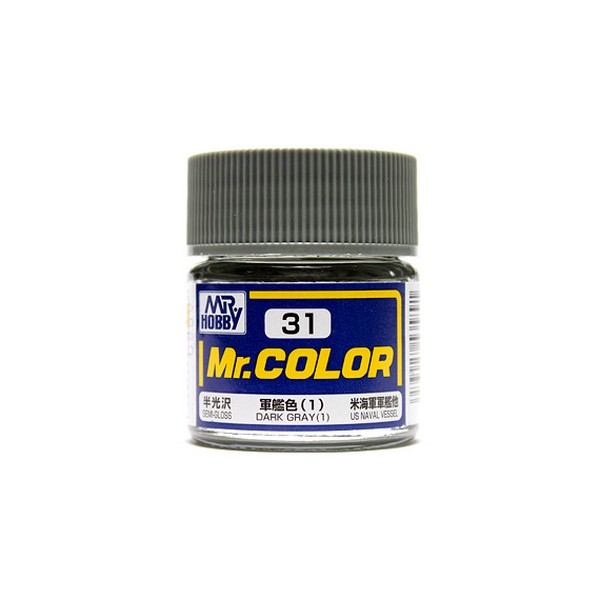 Mr.Color C31 Dark Gray (1) Semi-Gloss (10ml) Mr. Hobby 4973028535891