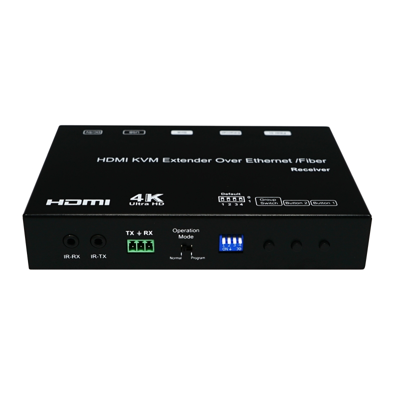 4K HDMI/USB KVM OVER IP/FIBER EXTENDER WITH POE (RX UNIT)