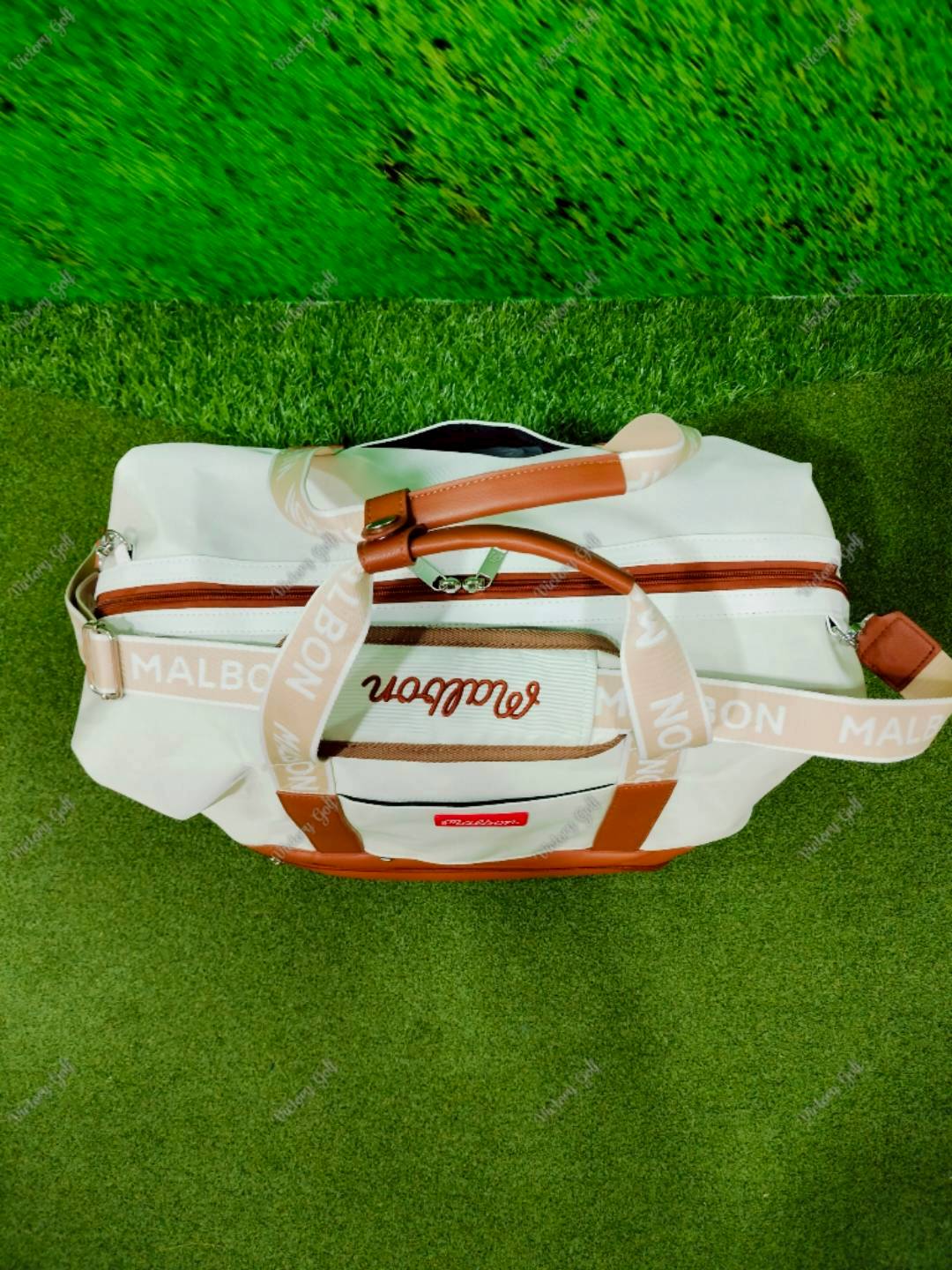 Boston Bag Malbon Golf Brown Color