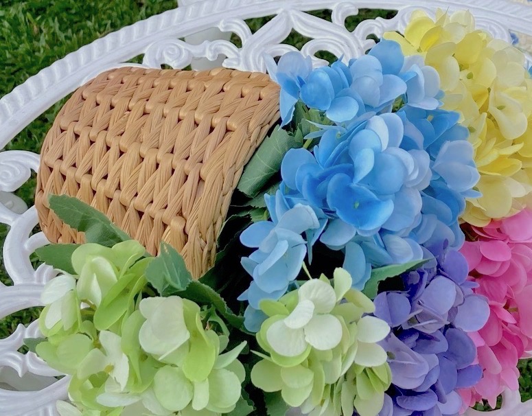 ดอกไม้งานผ้า ไฮเดรนเยีย สวยมากๆค่ะ มีหลายสีนะคะ