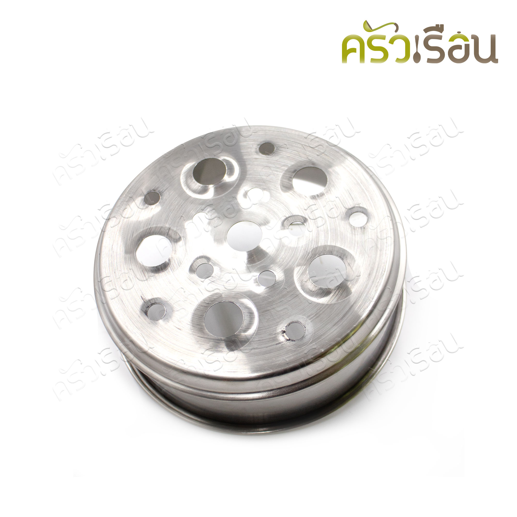 Haifa หม้อด้าม สเตนเลส มีชั้นนึ่ง 18 ซม. ฝาแก้ว [ หม้ออุ่น หม้อนึ่ง หม้อหาง ]