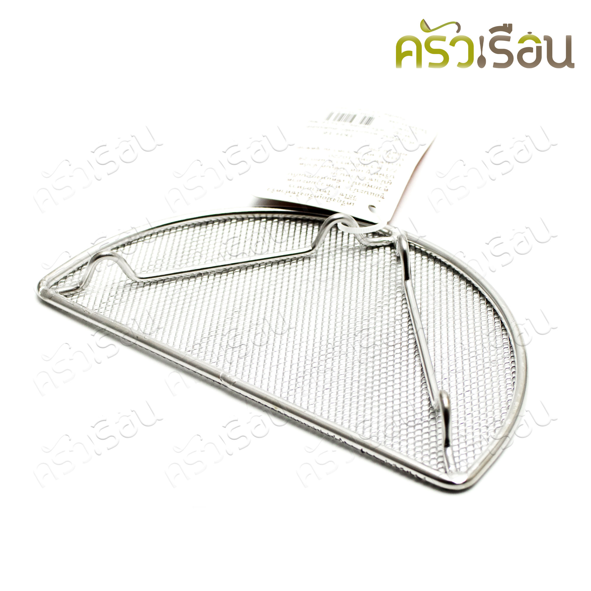 US ตะแกรง พักอาหาร สเตนเลส ครึ่งวงกลม 9.5 x 16 ซม. TKH-16