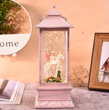 ตุ๊กตาแต่งบ้าน กล่องดนตรี music box โคมไฟตั้งโต๊ะ ทรงตะเกียง สโนว์บอล