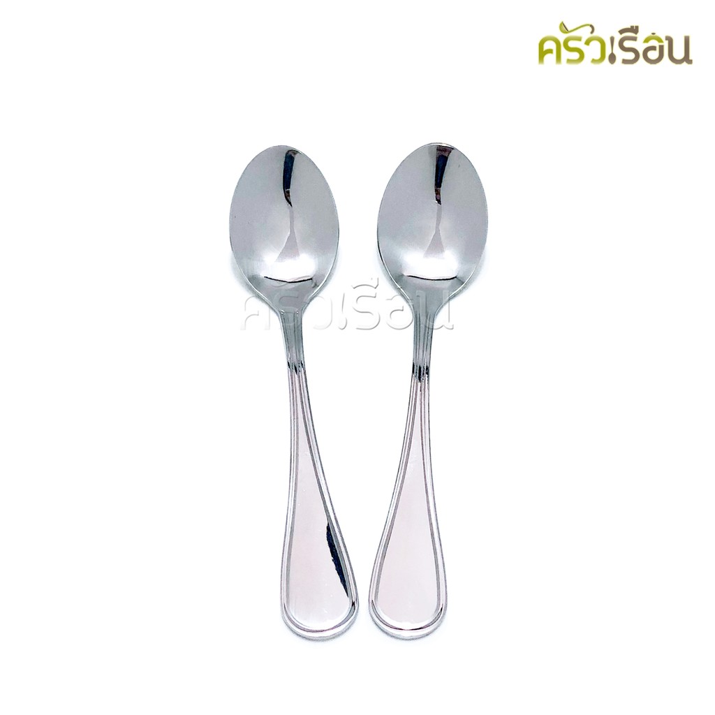 Double Apples ช้อนชา สเตนเลส ลาย 857 ขนาด 14 ซม. แพค 2 ชิ้น