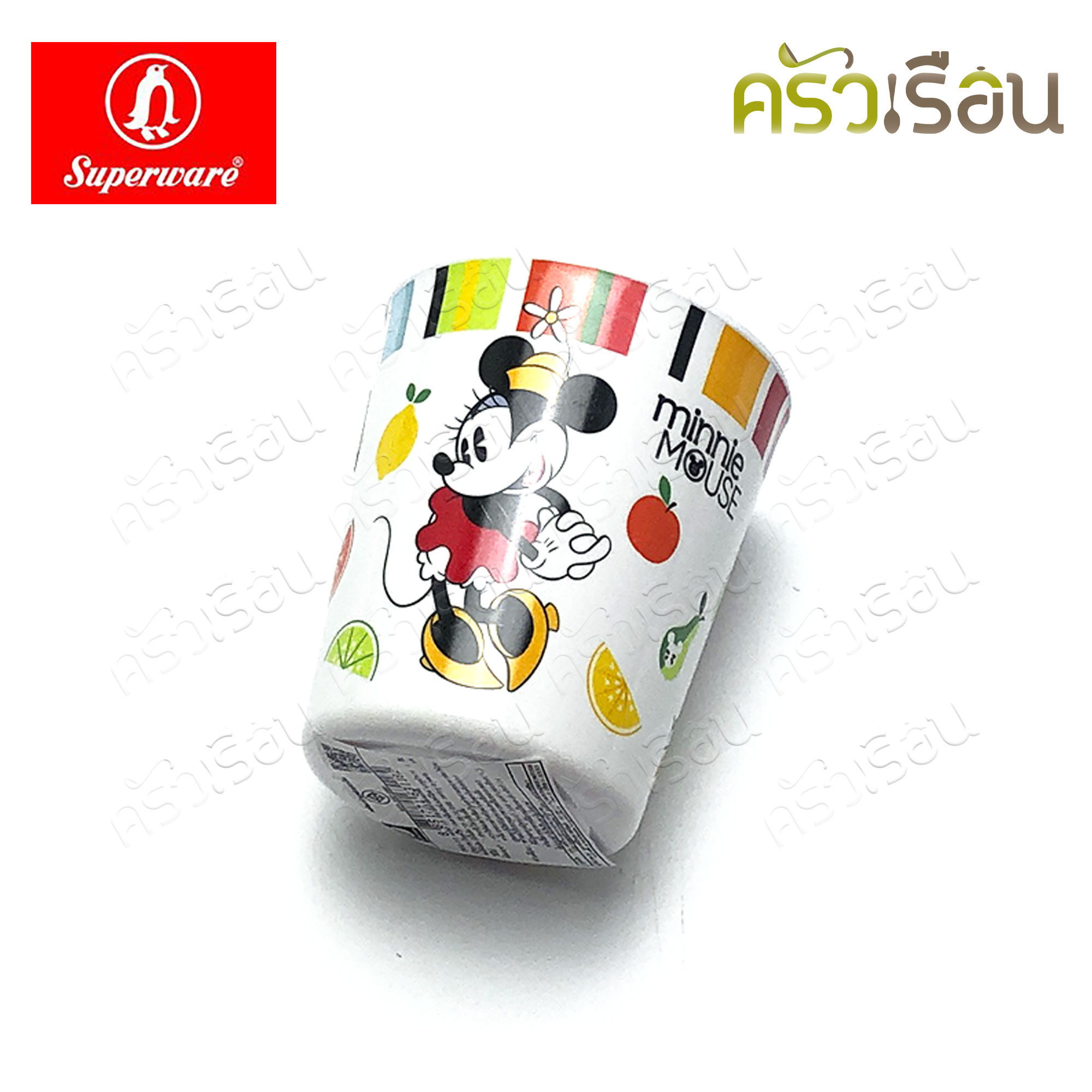 Superware ลาย Mickey Summer Fun มิกกี้ ซัมเมอร์ฟัน [ ราคาต่อชิ้น ] จาน หรือ ชาม หรือ ช้อนส้อม หรือ แก้วน้ำ เมลามีน