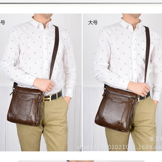 กระเป๋าสะพายข้าง หนัง PU ฟรีกระเป๋าสตางค์ 450 บาท T15