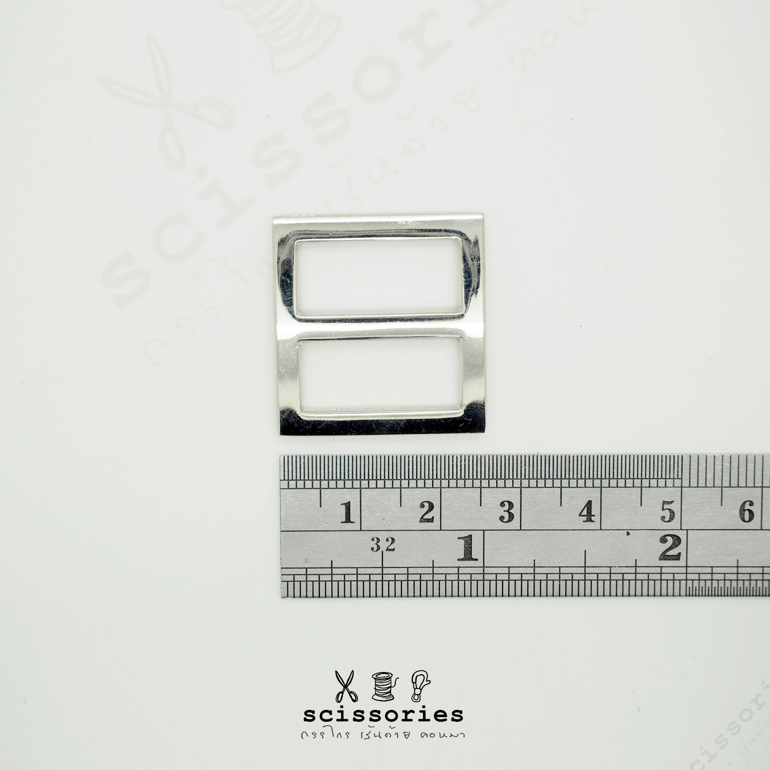 ตัวเลื่อน 6หุน สีเงิน/2ตัว