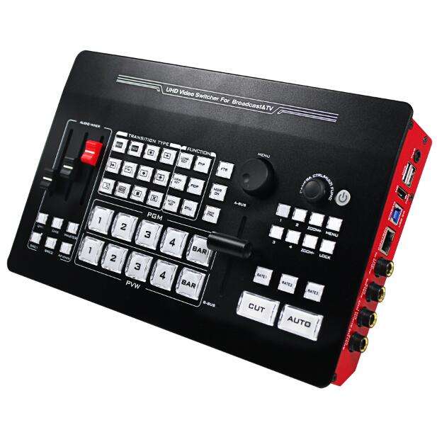 DeviceWell UHS7108: เครื่องสลับสัญญาณวิดีโอ 4K UHD ระดับมืออาชีพ 8 ช่อง (4x HDMI, 4x DisplayPort) สำหรับ Live Production และงานออกอากาศ