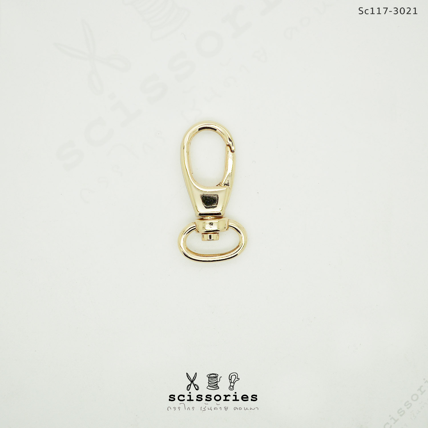 คอหมาเกี่ยว 1.2 cm สีทอง /2 ตัว