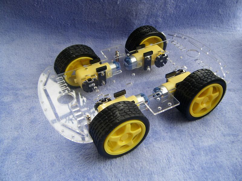 NEW 4WD Robot Smart Car Chassis Kits car with Speed Encoder for Arduino M26