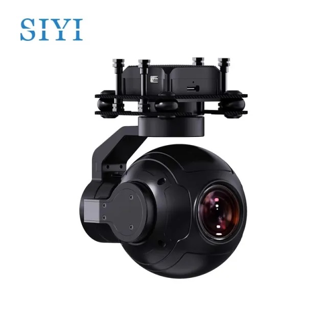 SIYI ZR10 2K 4MP QHD 30X Hybrid 10X Optical Zoom Gimbal Camera 1/2.7" CMOS HDR Starlight Night Vision 3-Axis Stabilizer