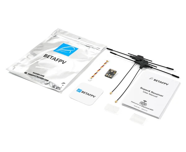 Betafpv SuperX ELRS Gemini Xross Receiver รีซีฟเวอร์รับสัญญาณคู่ ความเสถียรสูง สำหรับ FPV Drone