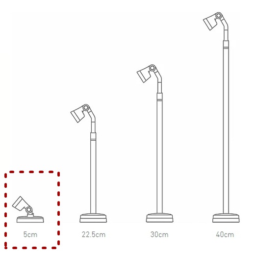 HobbyLight ไฟเสา 5ซม สีดำ 3000K