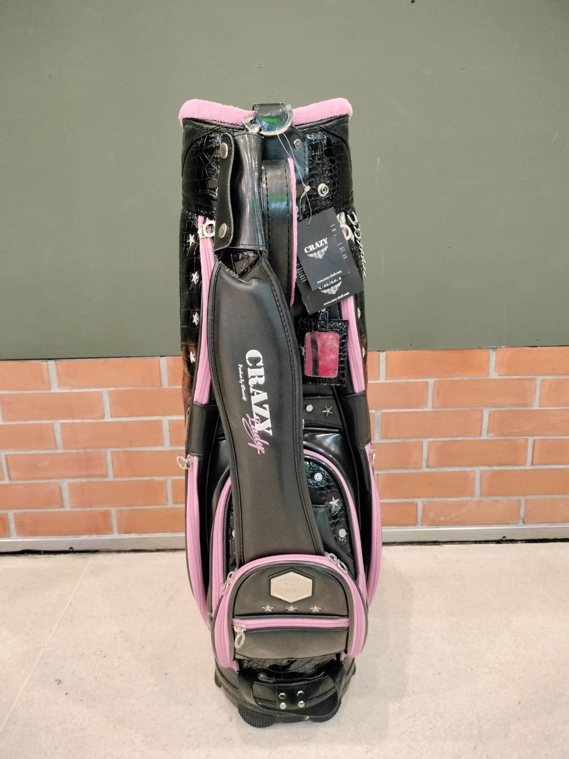 (Genuine) Golf Bag CRAZY Bulldog (Free Cover Travel) 9”