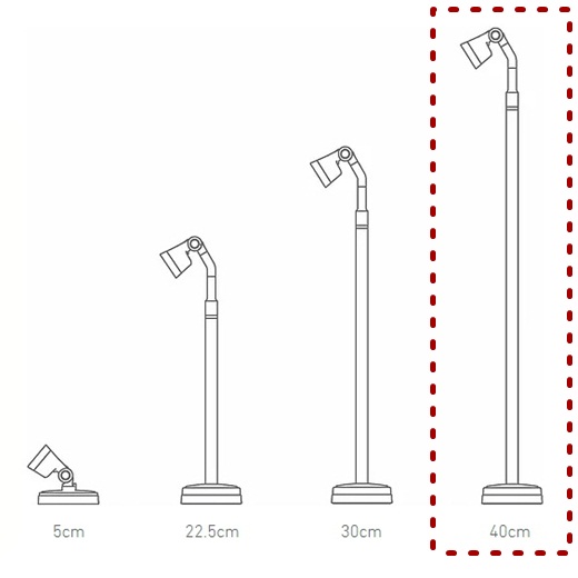 HobbyLight ไฟเสา 40 ซม สีขาว 5000K