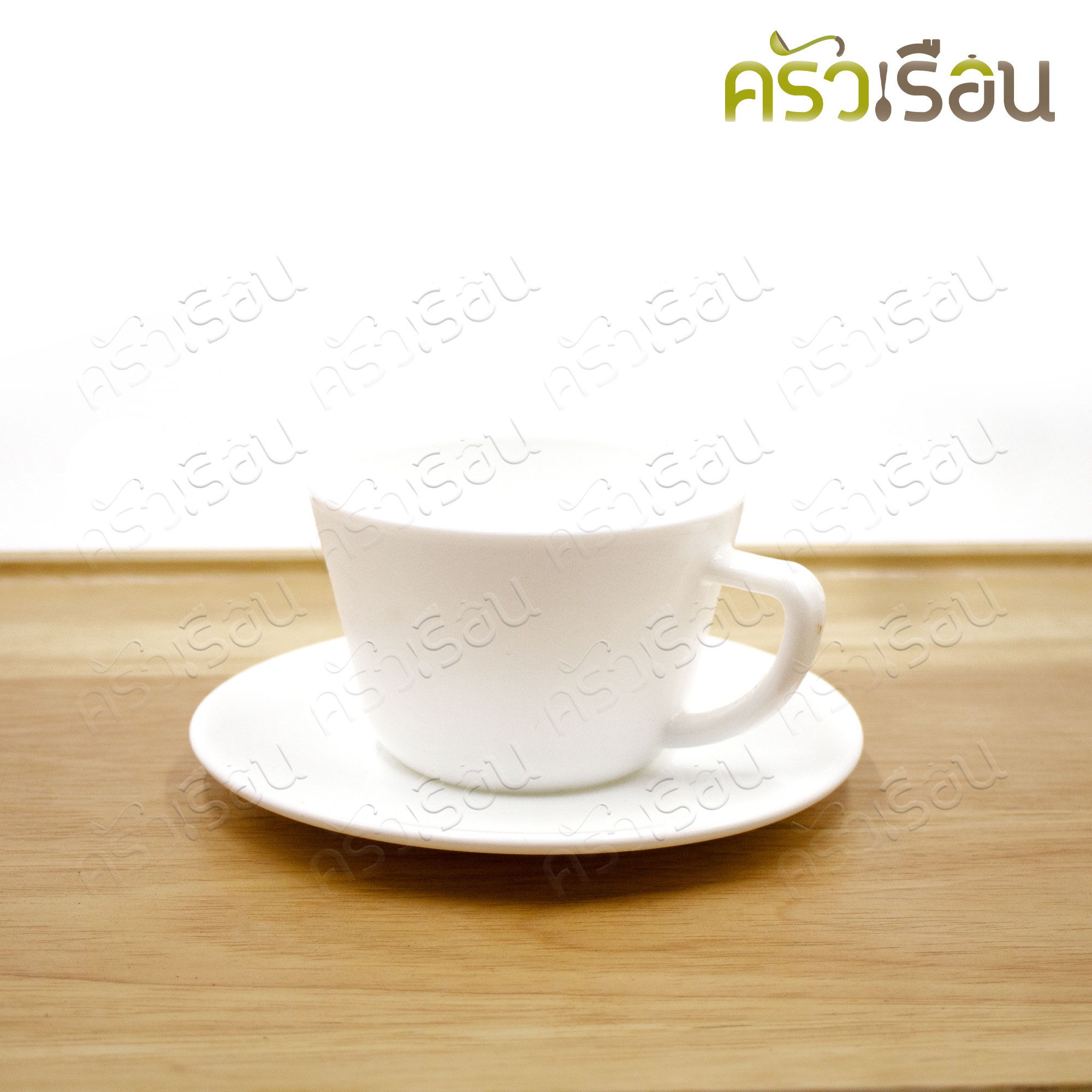 US ชุุดกาแฟ แก้วโอปอล พร้อมจานรอง PC-60 ขนาดแก้ว 170 ml. / 5.6 ออนซ์ Ø 8.5 x 5.8 cm.