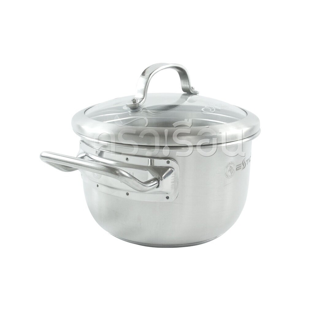 ตัวโชว์ Zebra หม้อหุงต้ม Estio Pro ฝาแก้ว ใช้กับเตาแม่เหล็กไฟฟ้าได้ เตา induction และทุกหัวเตา หม้อม้าลาย