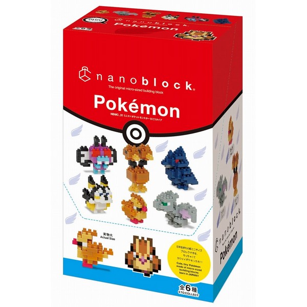 Kawada nanoblock mininano NBMC_31S Pokemon Flying Type (Box of 6) 4972825222997 (นาโนบล็อค)