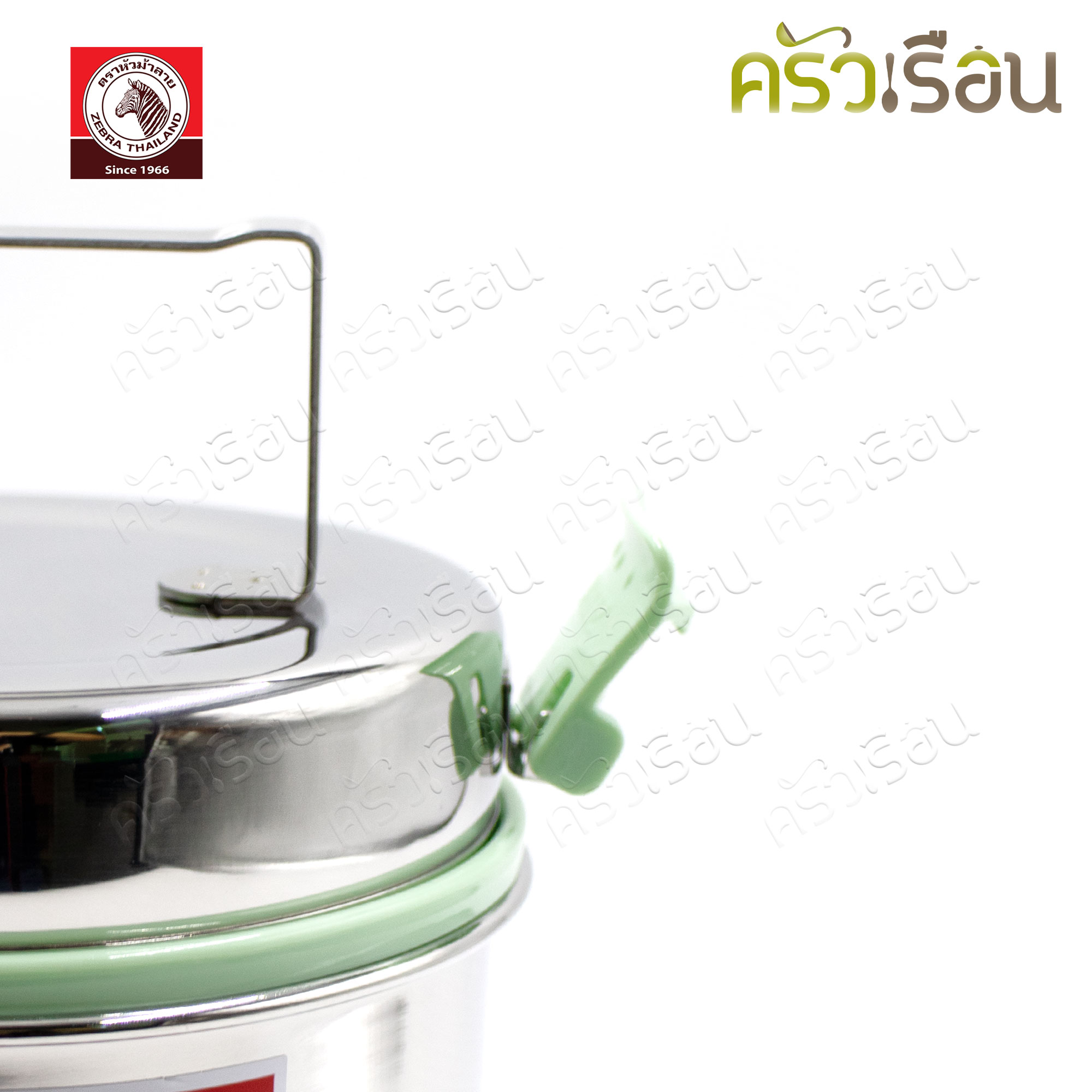 ZEBRA Smart Lock II Lunch Box Set, Deep Save The Earth 12 cm. 2 layers [0.6 L.+1.0 L.] Food storage box [0.7 L.] with bag 184226