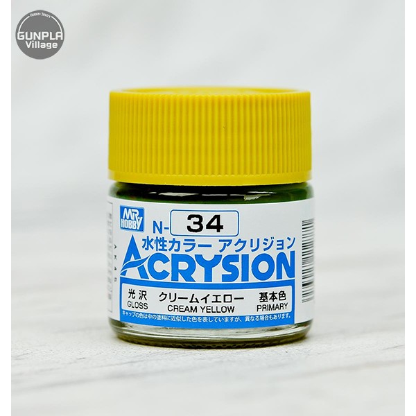 MR.ACRYSION COLOR N-34 CREAM YELLOW Mr.hobby 4973028112771