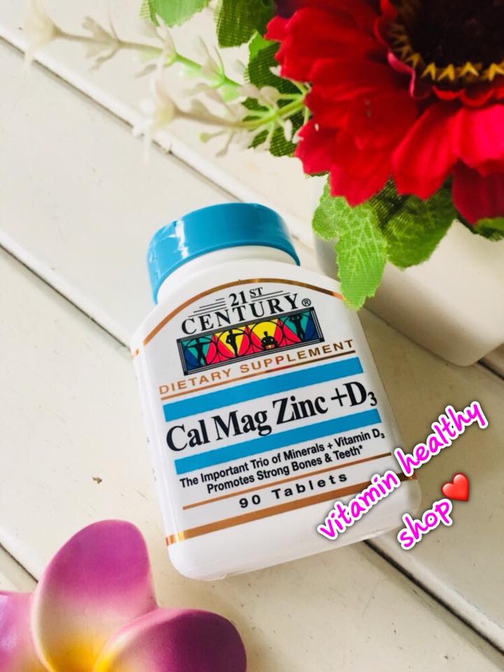 21st Century, Cal Mag Zinc + D3, 90 Tablets