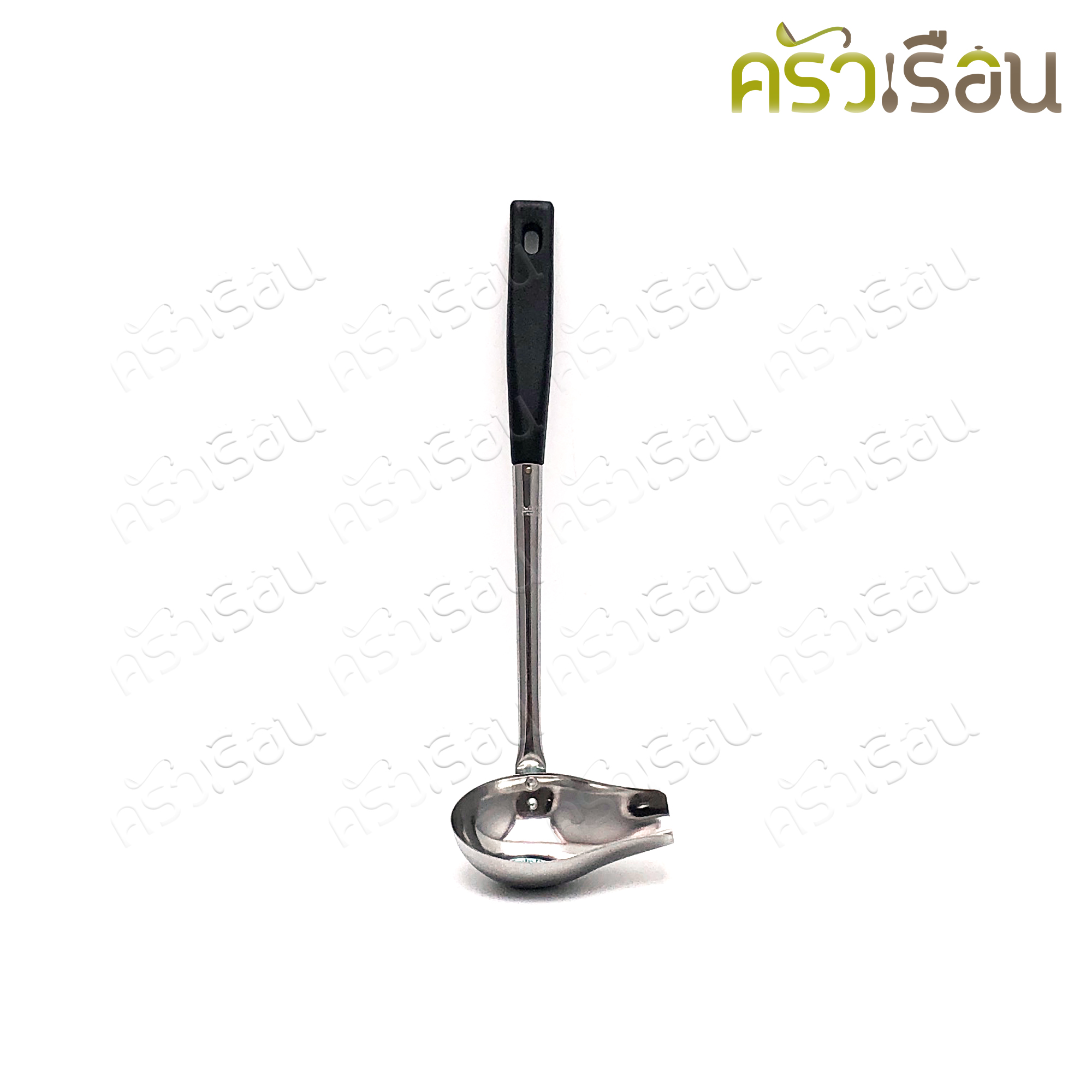 Twin Ray กระบวยปากเท กระบวยเกวี่ ด้ามดำ 4 นิ้ว 107A