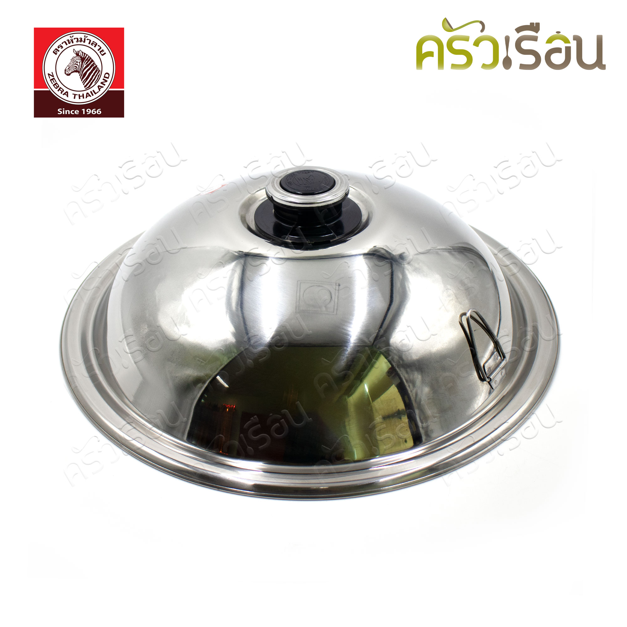 [Showcase] ZEBRA Chinese Wok, stainless steel, 5 Ply 38 cm. with steaming pad, thickness 2.3 mm. 176201