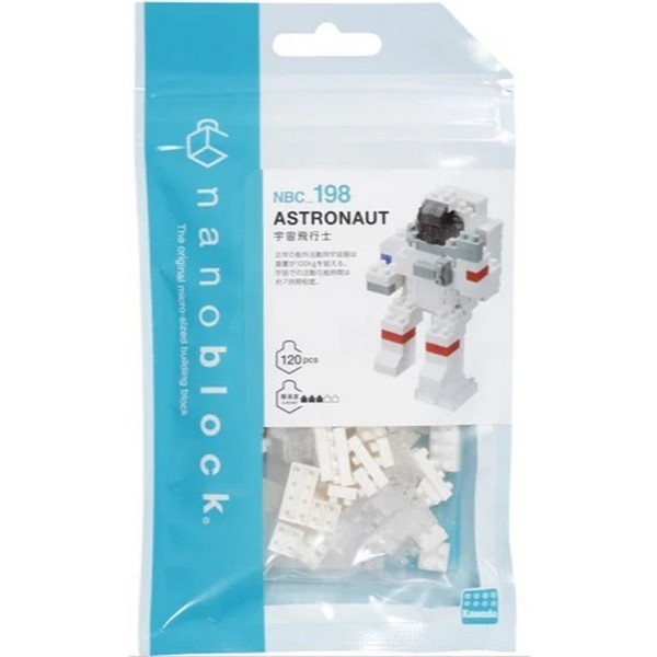 Kawada nanoblock NBC_198 Astronaut 4972825202760 (นาโนบล็อค)