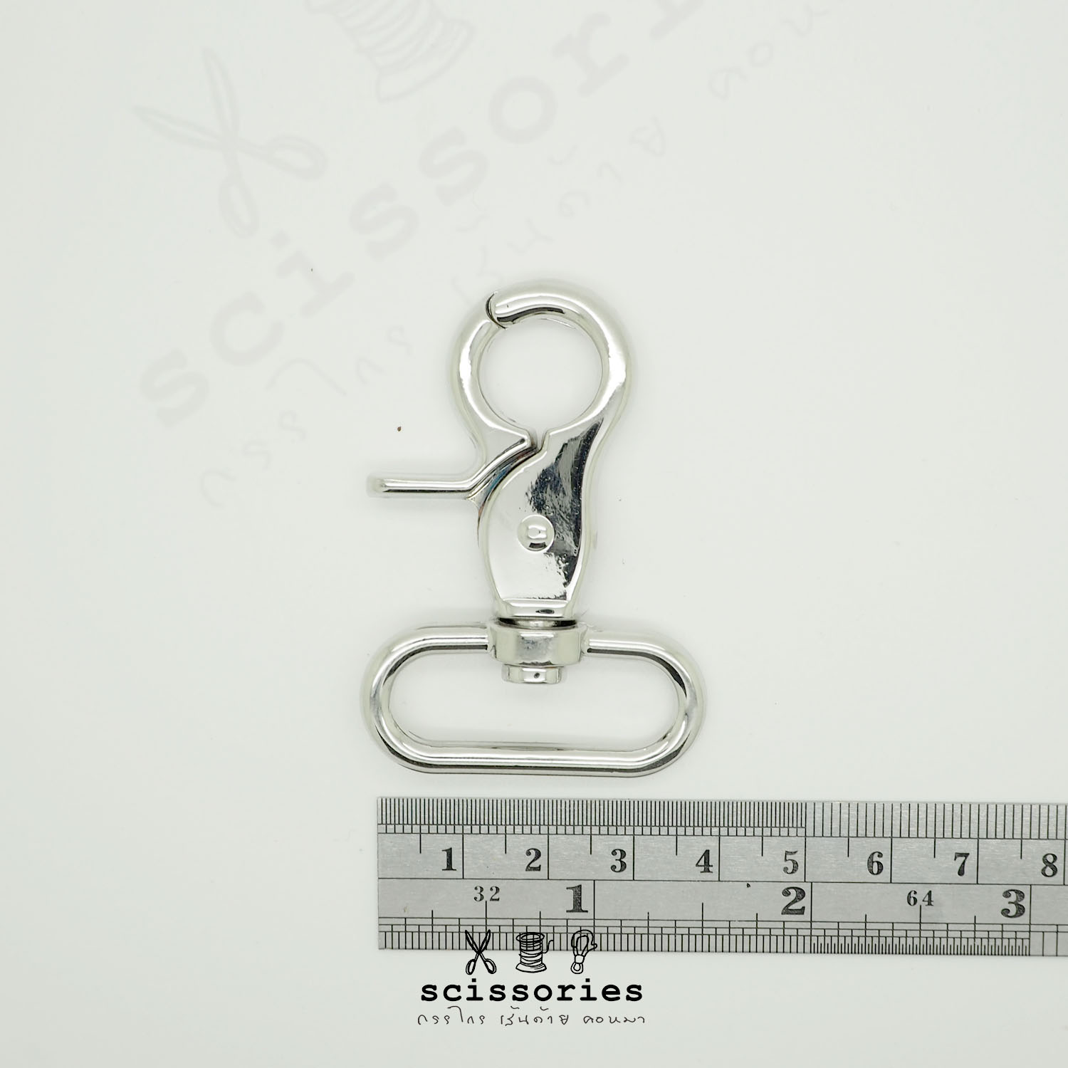 คอหมา1.2in สีเงิน /2 ตัว