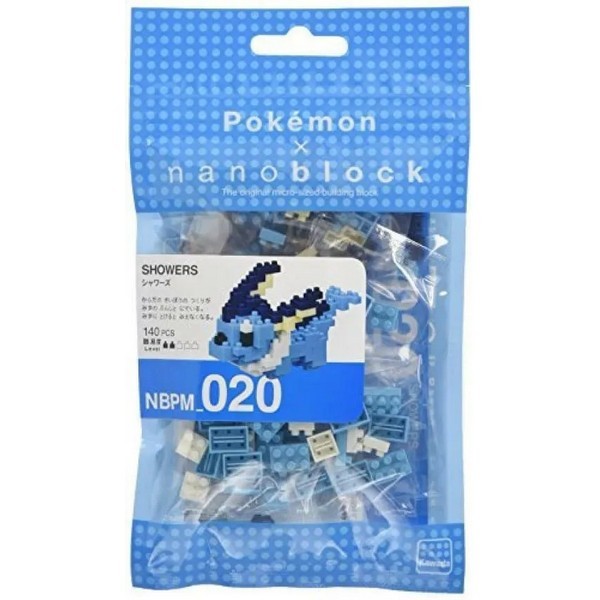 Kawada nanoblock NBPM_020 Showers (Vaporeon) 4972825204337 (นาโนบล็อค)