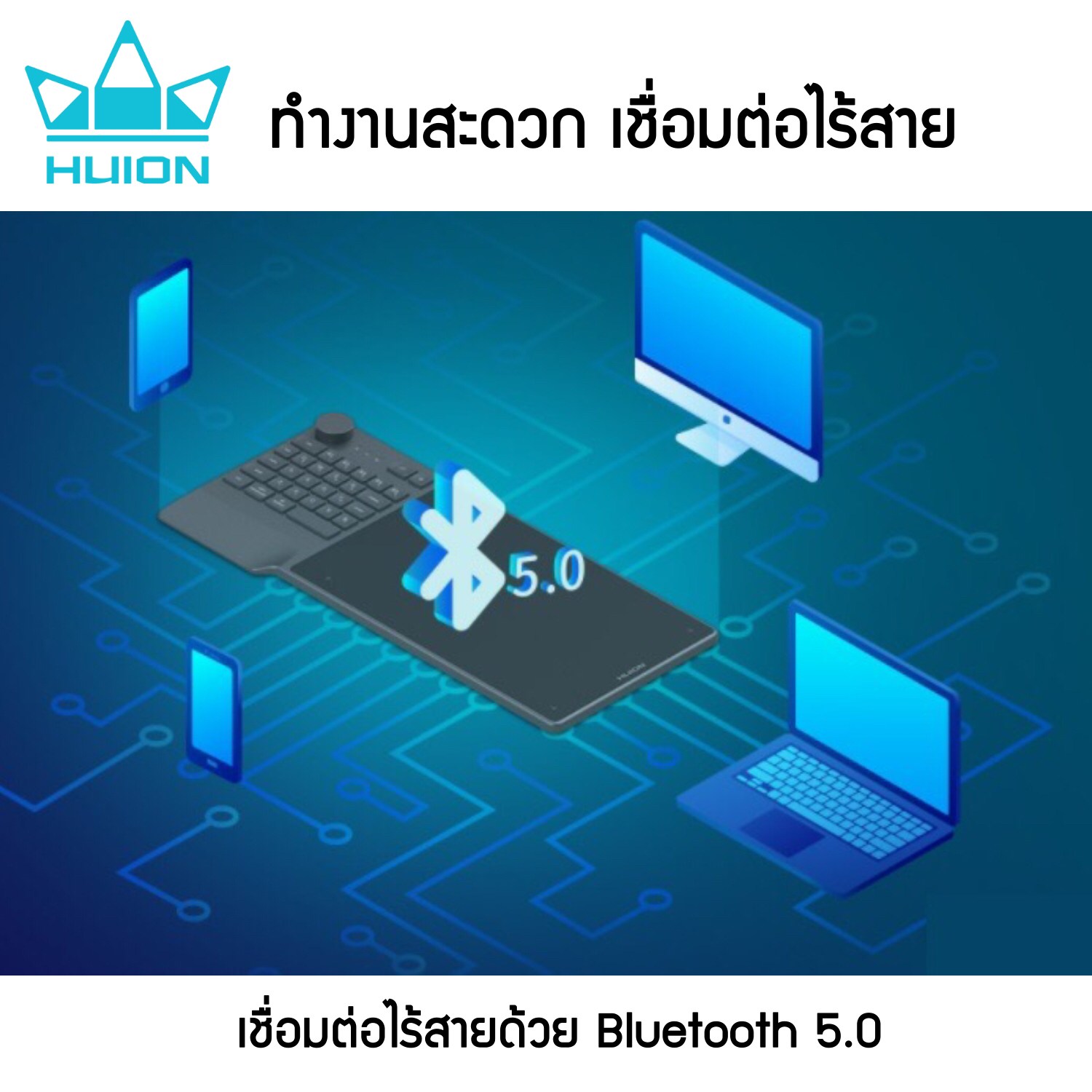 Huion Inspiroy KD200 พร้อมส่ง (รุ่นใหม่-รับประกัน 2 ปี-มีศูนย์ไทย)เมาส์ปากกาสำหรับวาดภาพกราฟฟิก KD200