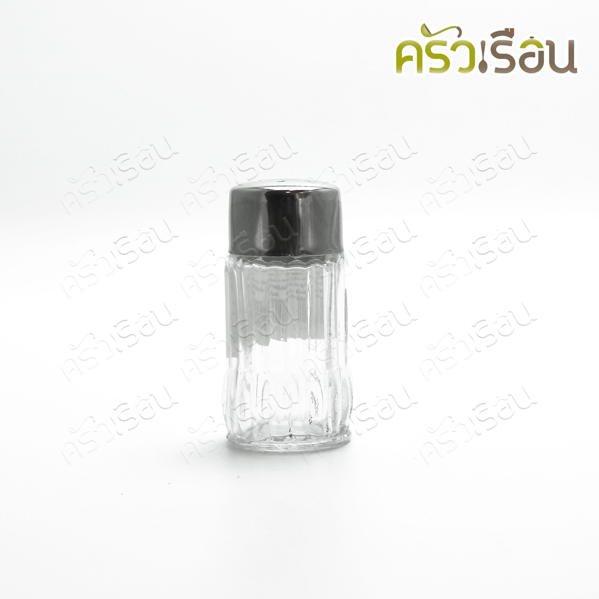 Twin Ray ขวดพริกไทย ลายเส้นตลอด (ตรง) ฝาสเตนเลส 3 x 7.5 ซม #245/5