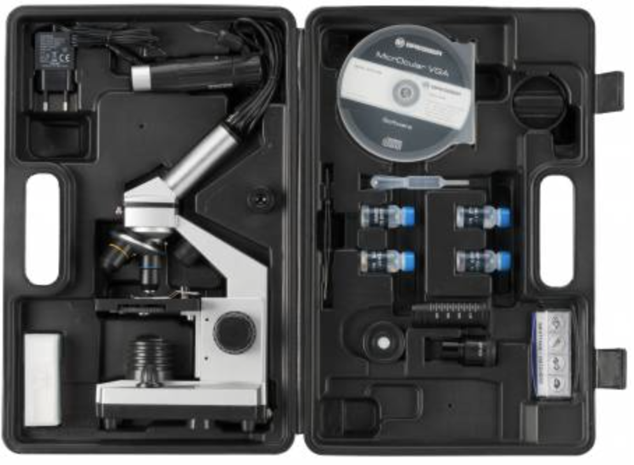 Bresser Microscope Set Junior 40x-1024x (พร้อมกล่อง)
