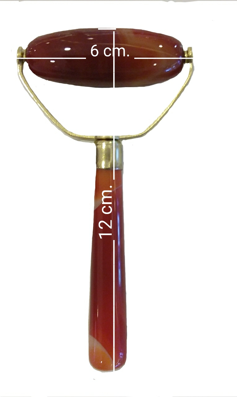 กัวซาลูกกลิ้ง"หม่าเล่า” (Red Agate Facial Massage Roller)
