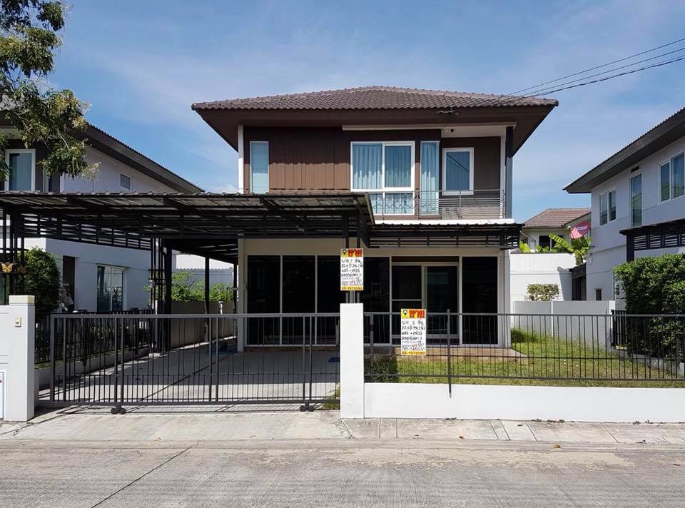 ขายบ้านเดี่ยว 2 ชั้น หมู่บ้านพฤกษ์ลดา3 ลำลูกกา คลองสี่ ต.ลาดสวาย อ.ลำลูกกา จ.ปทุมธานี ขนาด 50.40 ตรว. รหัส J201802