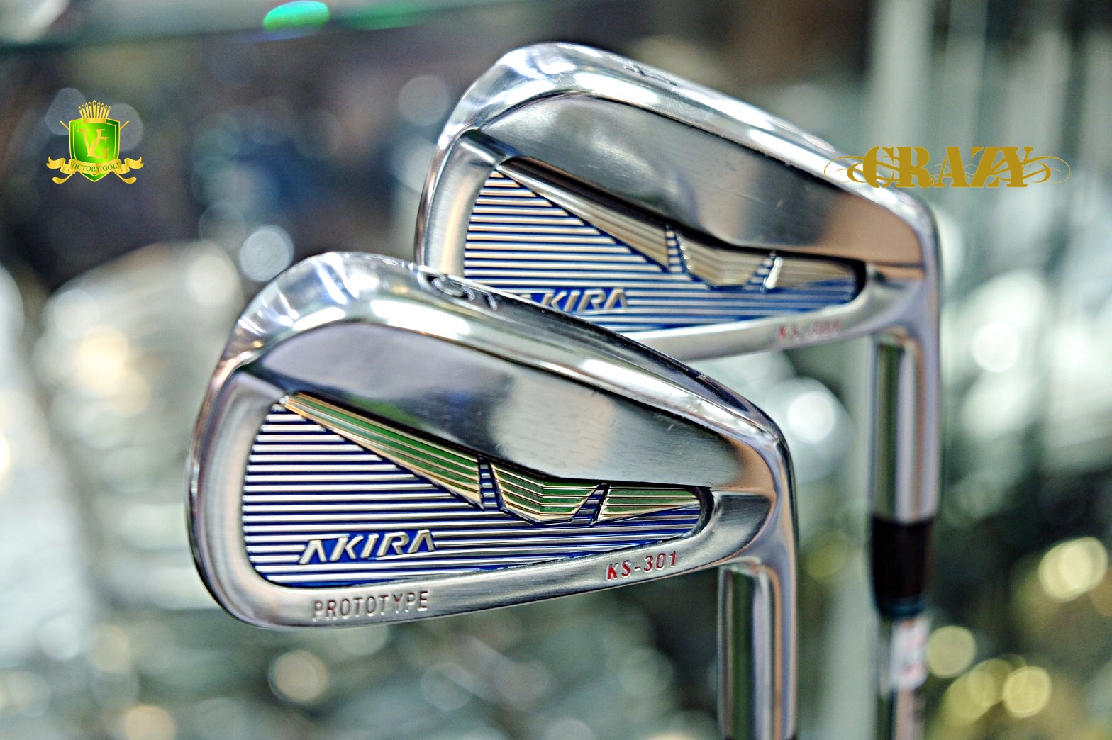 Iron set Akira KS-301 Prototype 4-9,Pw (N.S Pro Modus3 Tour120/ R)
