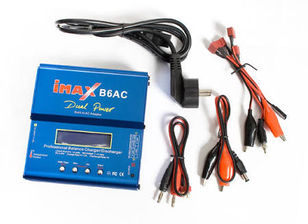 IMAX B6AC balance charger เครื่องชาร์จแบตเตอรี่ 80W Digital LCD LiPo Li-ion Battery Discharger Charger