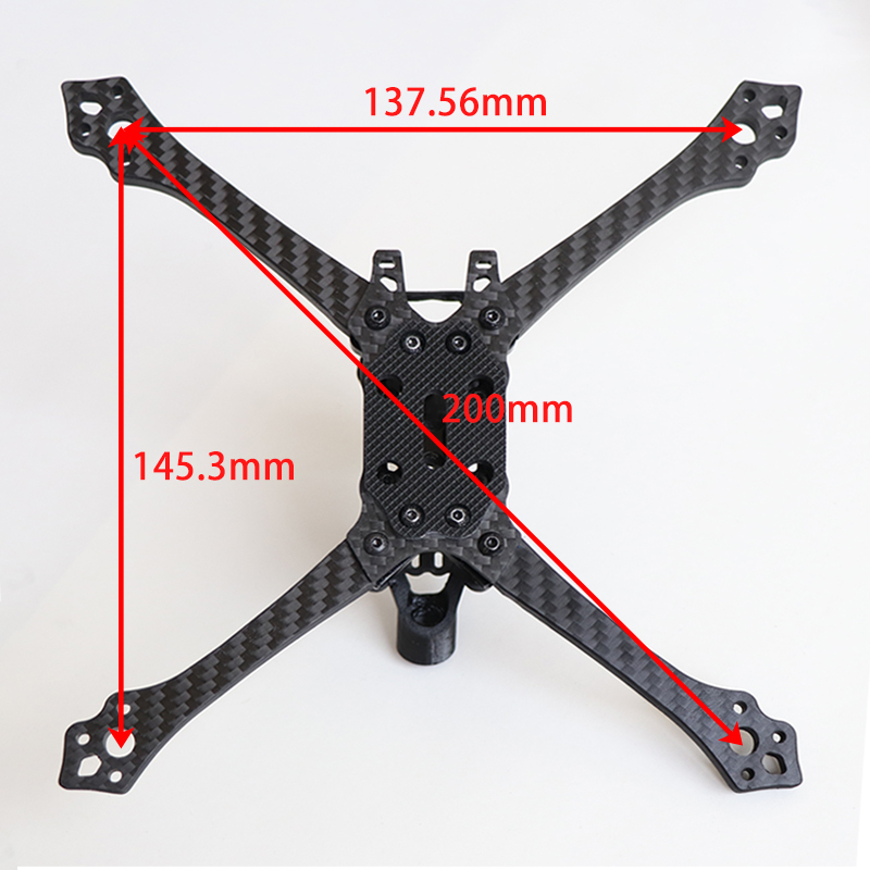2024 Black Crow V4 PRO 5 เฟรมสายแข่ง คาร์บอนไฟเบอร์ โครง Racing Clone Frame อุปกรณ์โดรน Drone