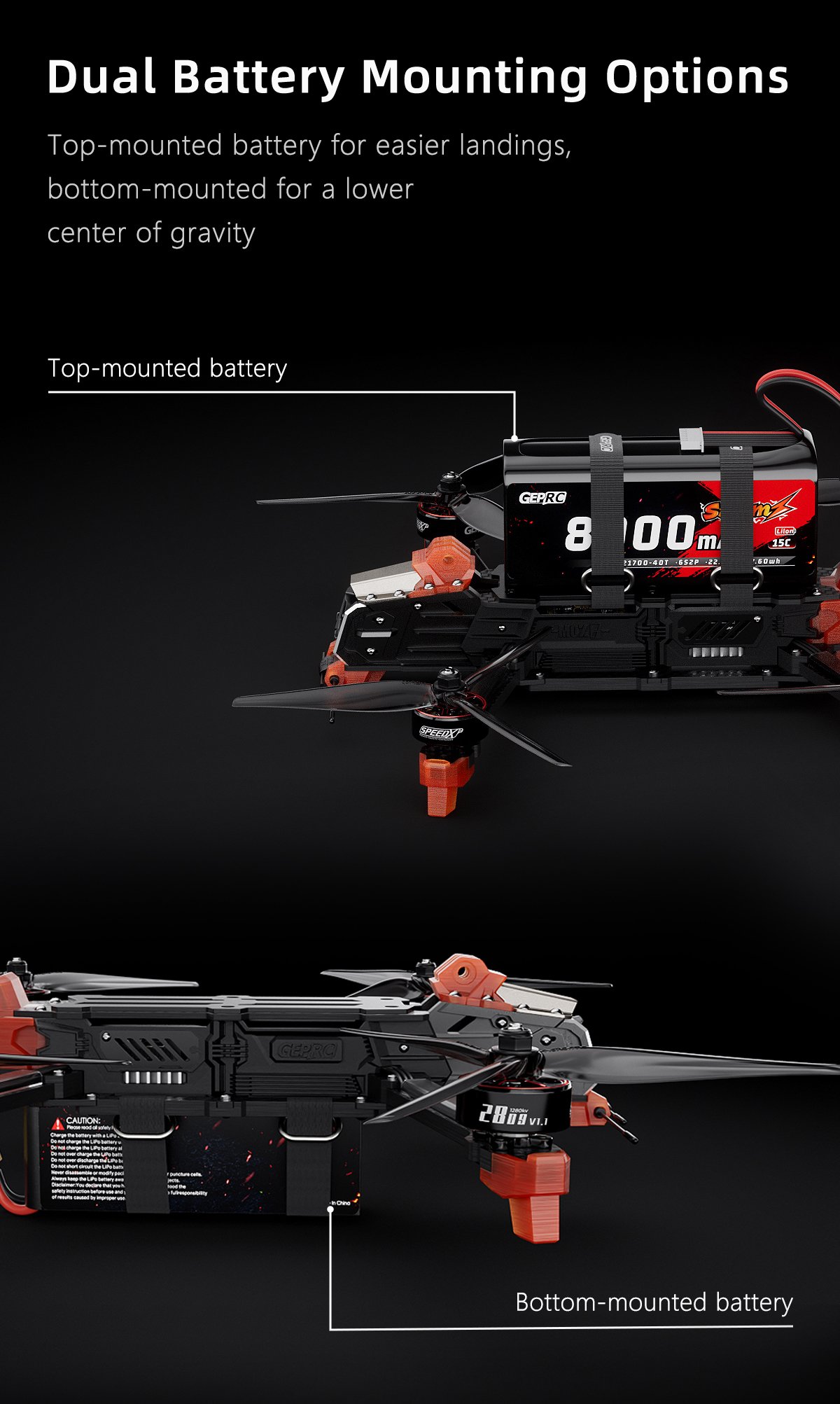 GEPRC MOZ7 V2 DJI O4 Pro | FC F722-BT | มอเตอร์ 2809 | ใบพัด 7.5" | RX ELRS 915/2.4G GemX ของเล่นบังคับวิทยุ