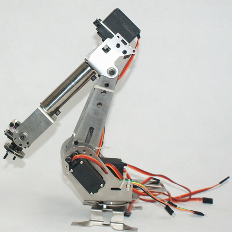 New Arrival DIY 6DOF Aluminum Robot Arm 6 Axis Rotating Mechanical Robot Arm Kit ( ไม่รวมเซอร์โว )