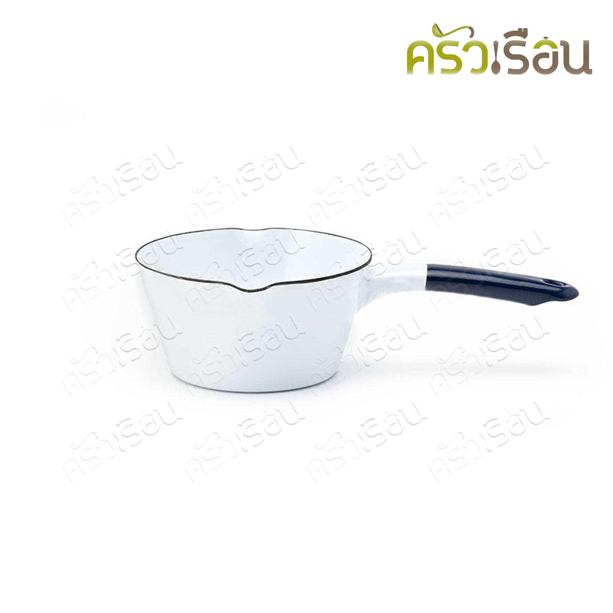 Rabbit Brand หม้อด้ามเคลือบ พรีเมี่ยม มิลค์แพน 14 ซม. 400 มล. ตรากระต่าย ราคาต่อใบ หม้อด้าม