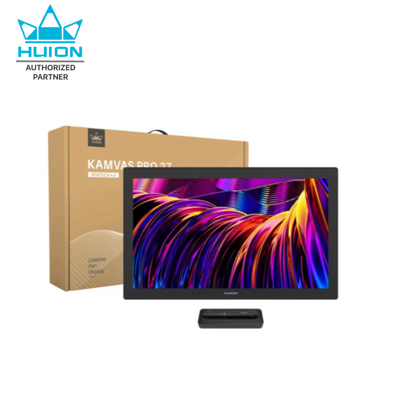 Huion PenDisplay Kamvas Pro27(4K)ใหม่!! Touch Screen(ประกัน2ปี-มีศูนย์ไทย)เมาส์ปากกาพร้อมหน้าจอสำหรับวาดภาพ Kamvas Pro27(4K)