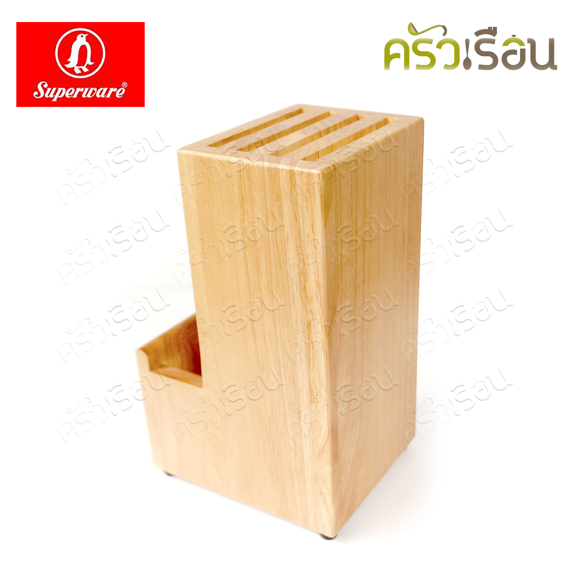 Penguin กล่องมีด ปาโค้ 12.2 x 9.3 x 24 ซม. (ไม่รวมช่องเก็บของด้านหน้า) ตรานกเพนกวิ้น ที่เสียบมีด ที่เก็บมีด