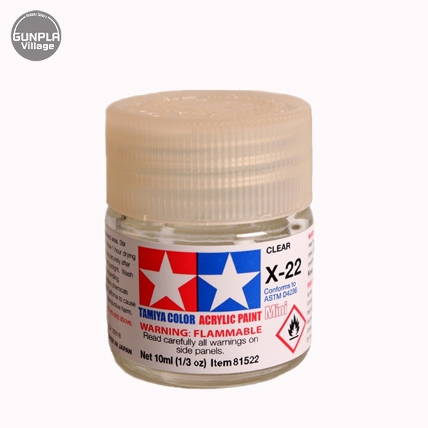 Tamiya 81522 Acrylic Mini X-22 Clear Tamiya 45035418 4950344069385