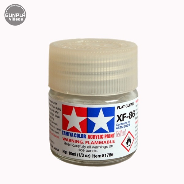 Tamiya 81786 Acrylic Mini XF-86 Flat Clear Tamiya 45136832