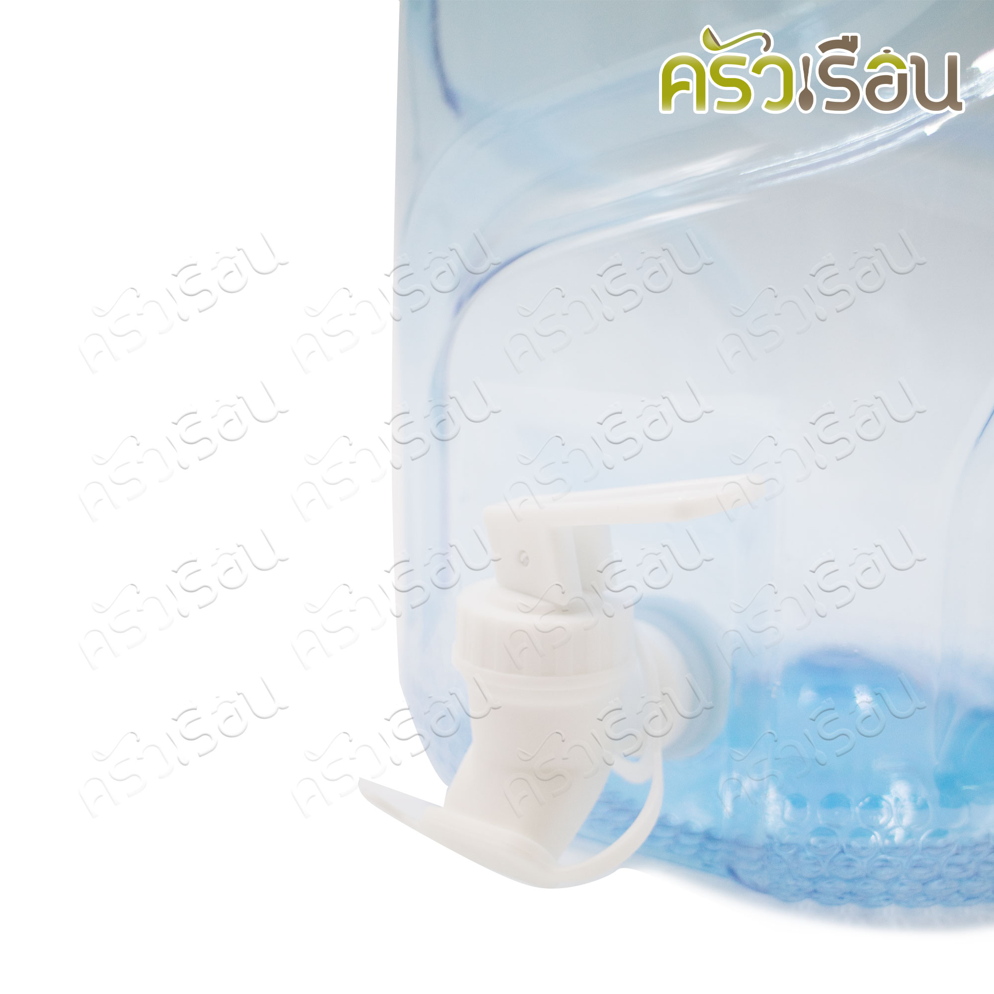 SRP ถังน้ำดื่ม พลาสติก PET ทรงกลม ชนิดใส 12 ลิตร เกรด A รุ่นมีก๊อก